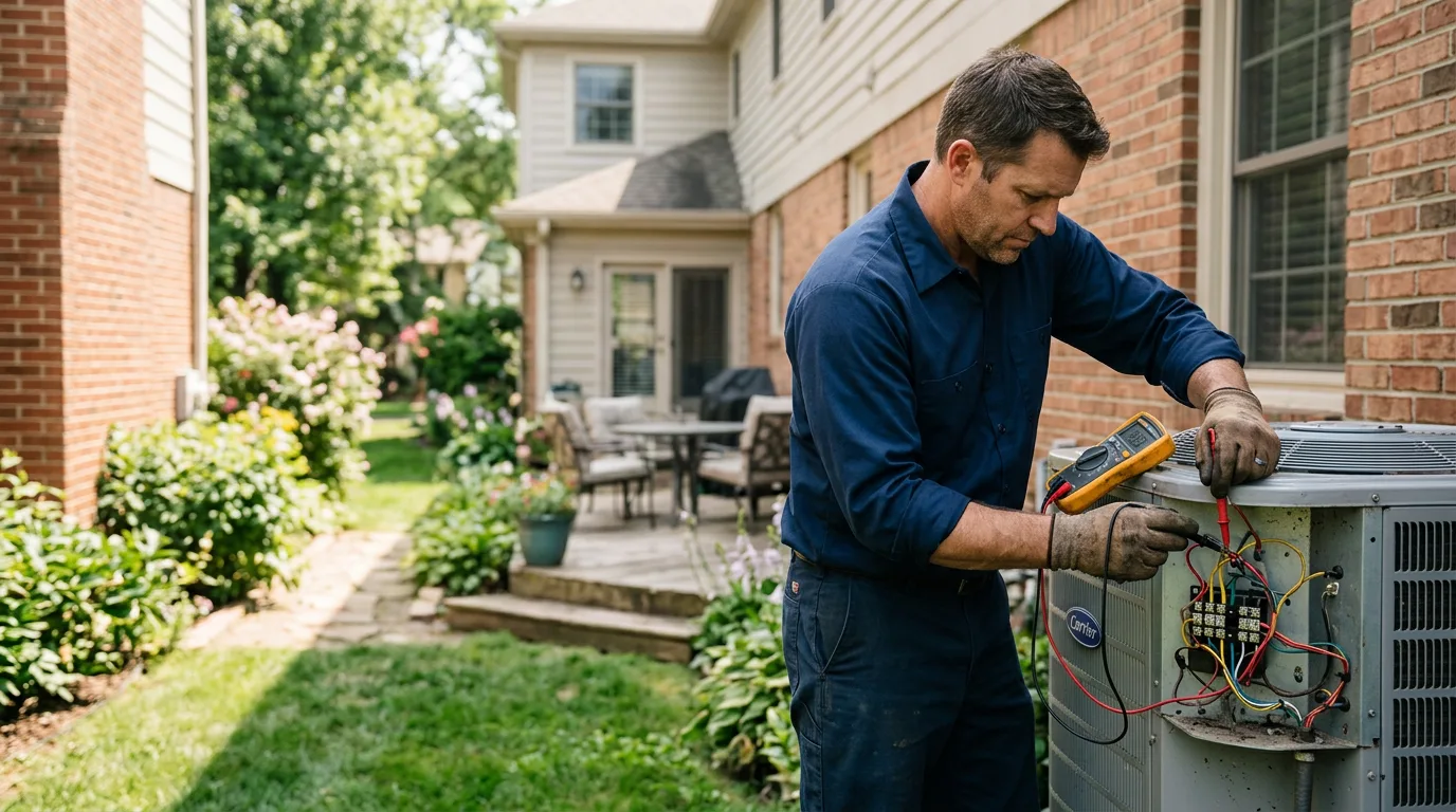 HVAC technician working near London, TX